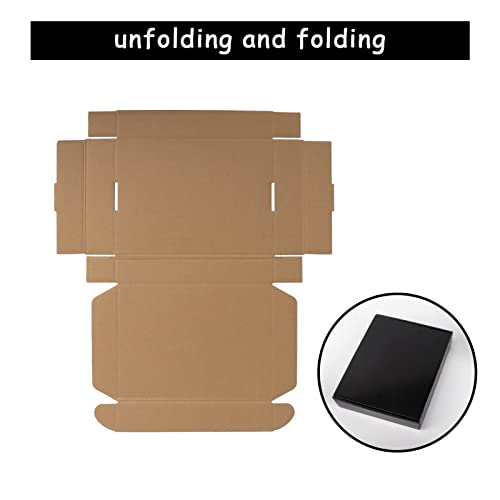 Exyglo Shipping Cardboard Boxes For Small Business, Packing And Mailing, 11X8X2 - Pack Of 25, Black #TOP2