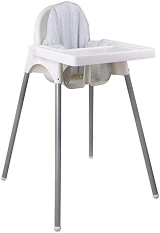 Cushion for High Chair,High Chair Cushion Pad/high Chair Seat Pad, Built-in Inflatable Cushion, Soft and Comfortable, Baby Sitting More Comfortable (Gray Stripes)