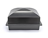 Crowne Vault Recycled Urn Vault for Underground Burial | Fortified Container to Cremation Urns for Cemetery and Ground Burials | Made in The USA and Responsibly Manufactured (Regent, Carbon)