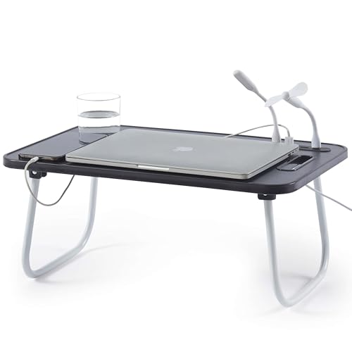 Image of Nestl Lap Desk Bed Table Tray with USB Port, Laptop Stand for Bed 19 inchx12 inch