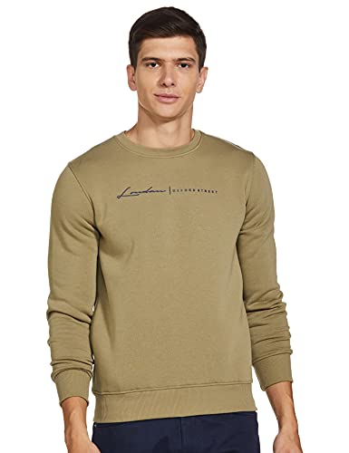 Image of Qube By Fort Collins Men's Cotton Crew Neck Sweatshirt