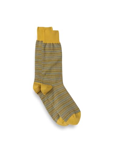 Paul Fredrick Men's Stripe Cotton Blend Socks