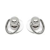 [ラスタバナナ] チャームベース キーリングハンガー 2個セット キーホルダー my.DECOR 丸型 クリア×シルバー RCMB03SV