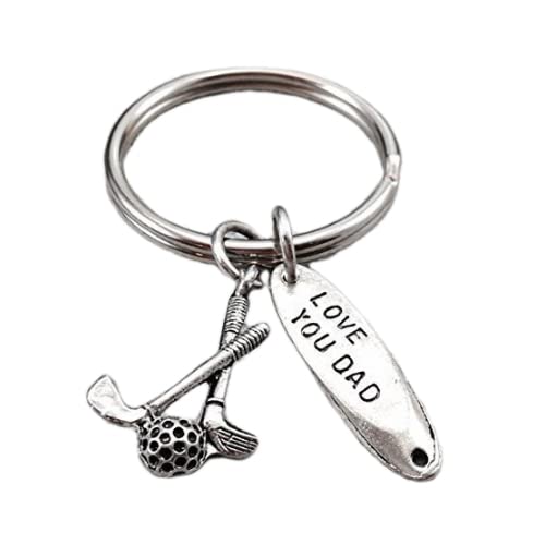 Golf keychain, dad keychain, father keychain, fathers day keychain, golf club
