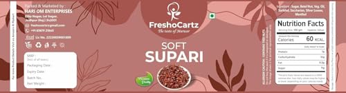 Image of Premium Soft Supari 500g Jar | Raseeli Chikni Supari | Sweet & Soft Betel Nuts | Traditional After Meal Mukhwas | Ready to Eat Mouth Freshener | Jar Pack (Pack of 1)