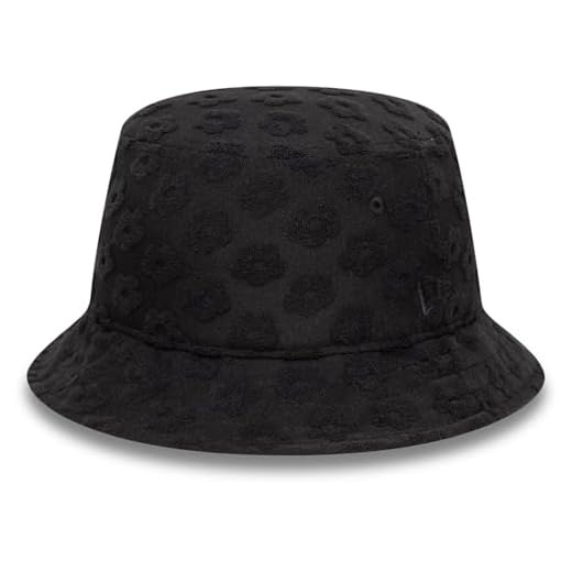 New Era Damen Bucket Hat Mütze - Towelling schwarz - L