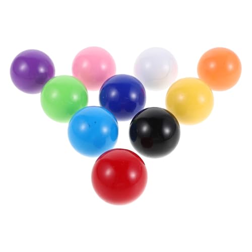 POPETPOP Bolas de Objetivo Pallino para Bochas 30 Mm, 10 Piezas de Colores Variados, Accesorios Deportivos para Juegos al Aire Libre en Patio Trasero, Ideales Adultos