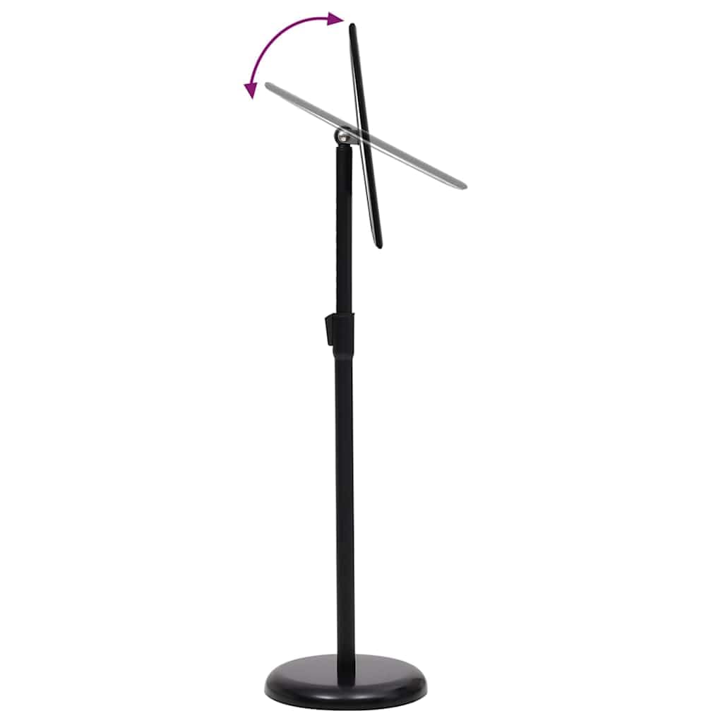 2er Set Plakatständer Schwarz, Höhenverstellbarer Infoständer aus Aluminium für Innen- und Außenbereich, Flexibler Kundenstopper für Messen und Verkaufsräume, 32,7 x 24 cm