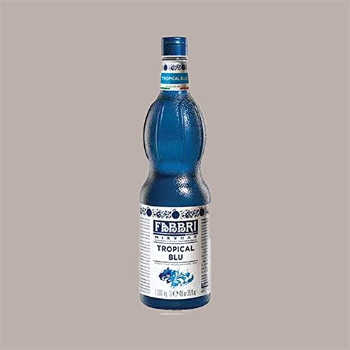 Lt (1300 gr) Sirop au Goût Tropical Bleu Mixybar FABBRI pour Sucré Glace Granite Yogourt Long Drink Cocktail Caffe Syrup Cover