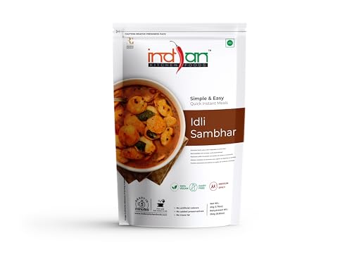 Image of Indian Kitchen Foods Instant Idli Sambhar - Freeze Dried, Ready-to-Eat Indian Vegan Meal