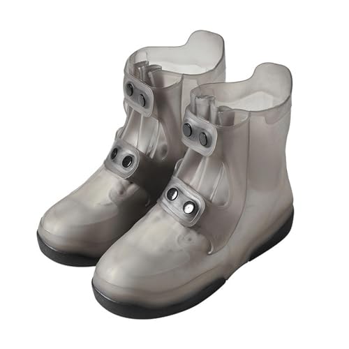 Cubrezapatos impermeables 3XL grises y protectores plegables para zapatos de exterior 5