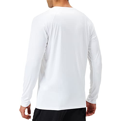NAVISKIN Men's Sun Protection UPF 50+ UV Outdoor Long Sleeve Shirts White Size M - Thumbnail 3