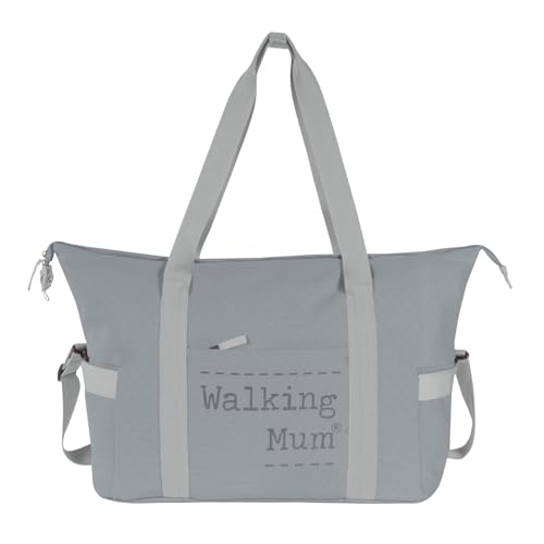Walking Mum Borsa fasciatoio XL Eco Mum, Blu/Grigio O Albicocca