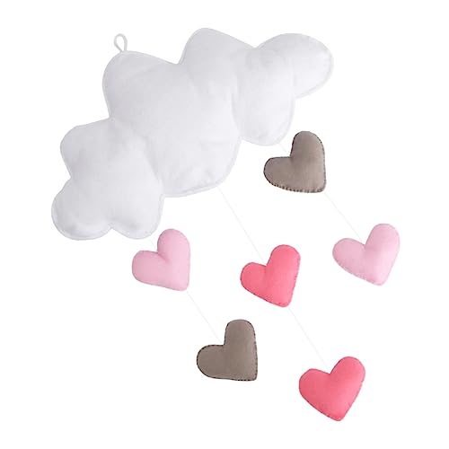 Toyvian Decoración Colgante Nube Gotas Lluvia Adornos Infantiles Habitación Diseño Nube Corazón