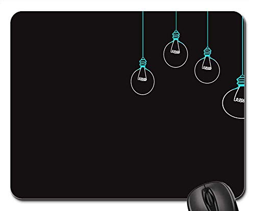 Preisvergleich Produktbild Mauspad - Glühbirne Minimal Wallpaper Night Electricity Lamp