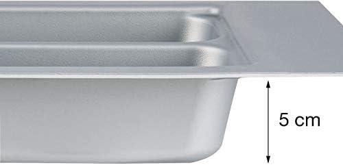 DBR PVC Cutlery Tray for Kitchen Drawer Width 500 mm (Tray Dimension 17 x 19 INCH) Cutlery Storage Organizer Tray for Modular Kitchen Grey