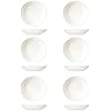 DRAONGYE Ultra-Strong 3 Oz 6 Pack Ceramic Dip Bowls Set, Mini Bowl Soy Sauce Plate