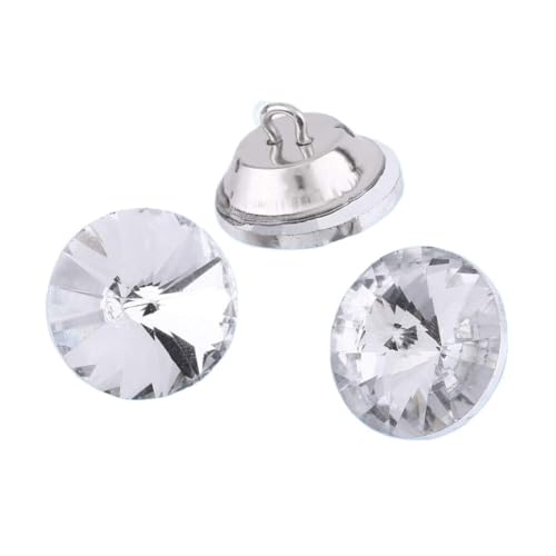Botones antiguos, Botones de costura, 50 botones diamante cristal for tapicería con lazo metal for silla sofá capitoné bricolaje