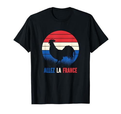 Trikot mit französischer Flagge, Fußballtrikot, Vintage T-Shirt