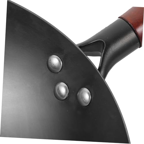 Cabilock Wok de hierro con mango de madera negro miniatura 3