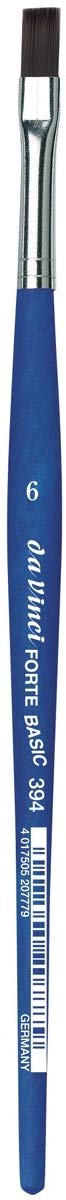 da Vinci Série 394 Brosse Plate, Fibre synthétique, Bleu Mat, Set 5 pcs,NO. 2, 4, 6, 8,10