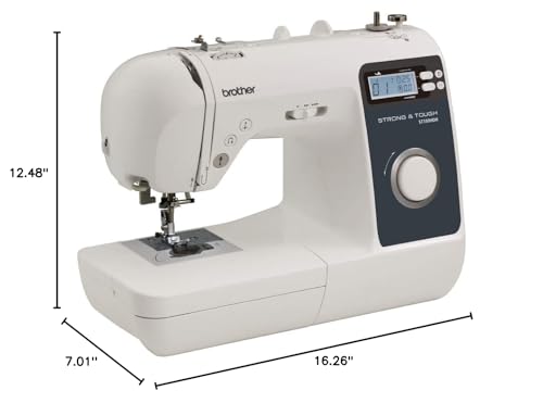 Image of Brother ST150HDH Strong & Tough Sewing Machine, 50 Built-in Stitches, Premium Sewing Thread 6-Pack Included