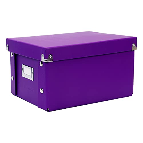 Snap-N-Store Caja De Almacenamiento De Archivos, Tamaño A5, Violeta, Paquete De 2 Cover