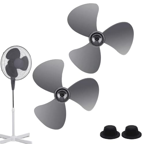 Genérico 2piezas Recambio De Aspas Para Ventilador De Pie, Repuestos Ventiladores Techo, Recambio Aspas Ventilador Techo, 3 Cuchillas Helice Ventiladors, 16 Pulgadas 400 Mm, Para Ventiladores Mesa