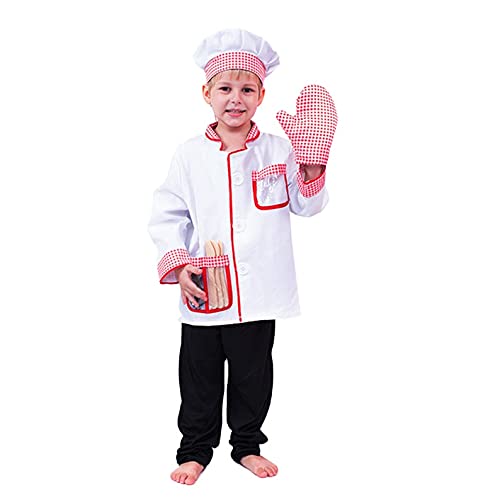 MODERNAZ Kids Chef Costume Apron With Hat (Photoshoot) (2 years to 12 years)