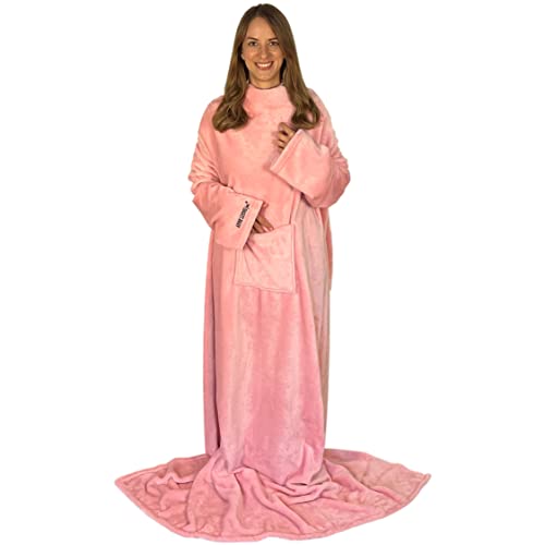 ARNE LUEND jun. Decke mit Ärmeln/Ärmeldecke, warme Kuscheldecke mit Ärmeln für Erwachsene – TV Decke zum Anziehen 150cm x 210cm – Sofadecke mit Ärmeln zum Reinschlüpfen und Wohlfühlen