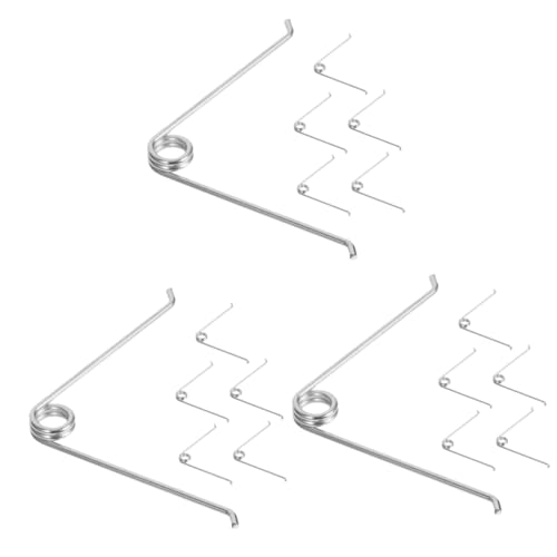 INOOMP 3sets Replacement Spring for Pruning Shears V-Shape Stainless Steel Gardening Tools Parts 6pcs*3