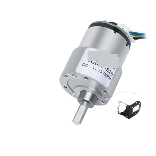 Moteur à engrenages CC couple élevé 21kg.cm à balais 6V JGB37-520