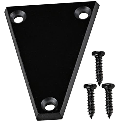 SUPVOX Metálica para Truss Rod de Guitarra Eléctrica Resistente y Ergonómica con Tornillos Negros Recambio para Guitarras y Bajos Accesorio Duradero y Compacto