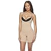 bebe Womens Body Shaper Tag Free Strapless Cupped Mid-Thigh Bodysuit Soft Nude Plus Size 1X-Large
