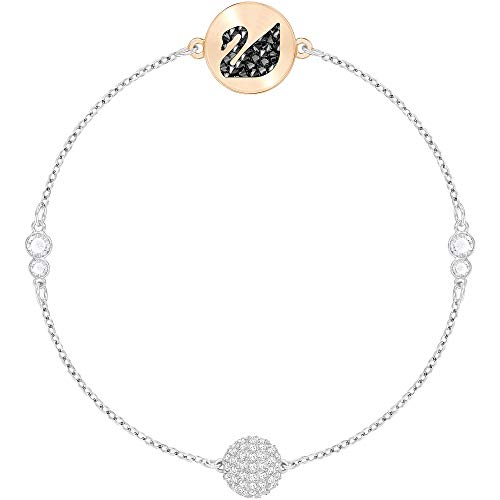 Bracelet Swarovski Remix Strand cygne en cristaux et finition mixée de 17.5 cm