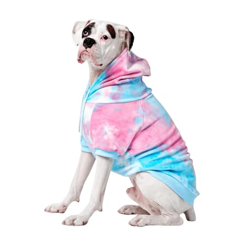 Image of Spark Paws Dog Hoodie - Premium Dog Sweater for Small, Medium, and Large Dogs | Warm Outfits for French Bulldogs, Pitbull, Puppy, Winter Jacket Alternative - Snow Cone - 5XL