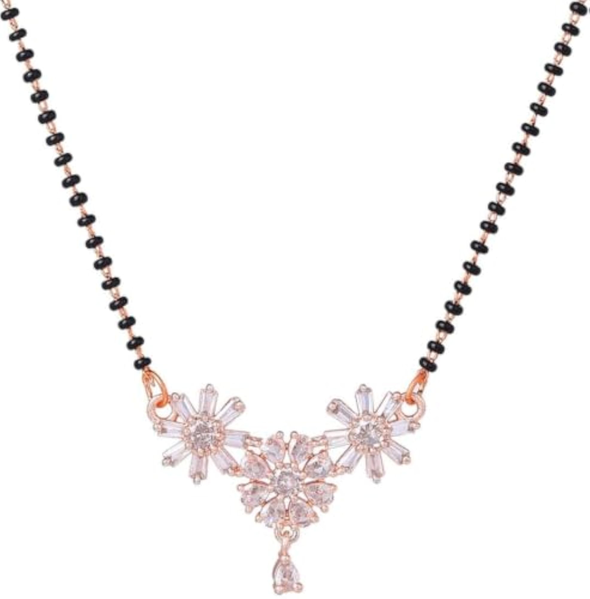 Mangalsutra for Women | Black Bead Chain Necklace