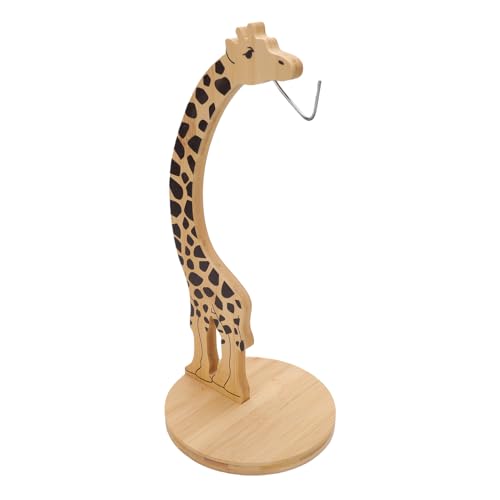 Soporte para árbol de plátanos con ganchos y base de madera para fruta 4
