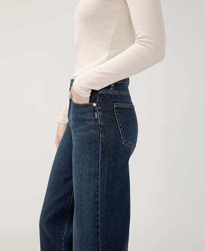 Silver Jeans Co. Women's Isbister High Rise Wide Leg Jeans4