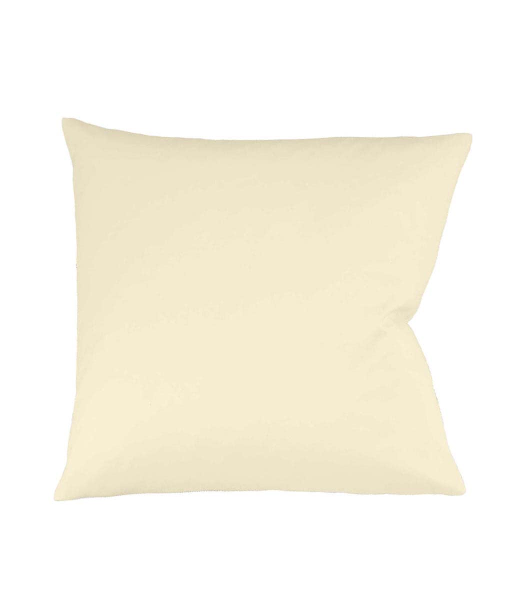 FleuresseColours 9100-215 Pillow Case Maco Satin 100% Cotton 40 x 40 cm Vanilla with Zip