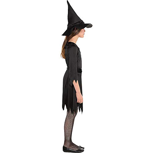 Amscan 840250 Girls Black Witch Costume Set - Medium 8-10 #TOP1