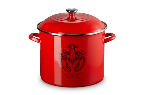 Le Creuset Enamel On Steel Traditional Stockpot 20 qt. Carmin/Lobster