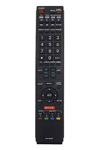 Young Replacement Sharp AQUOS Remote Control GB118WJSA Fit for Sharp AQUOS TV GB004WJSA GB005WJSA GA890WJSA GB105WJSA GA935WJSAE