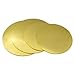 COYOUCO Brass Disc Round Plate Sheet,H62 Copper Alloy Solid Circle,Thickness 1.5Mm,50-80Mm Diameter,2Pcs,70mm