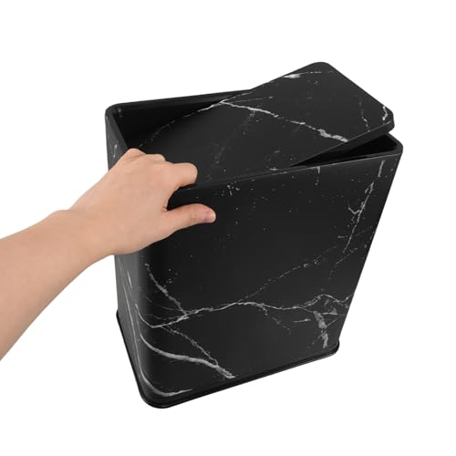 Poubelle cuisine étroite noire 20l rectangle DOITOOL - 4