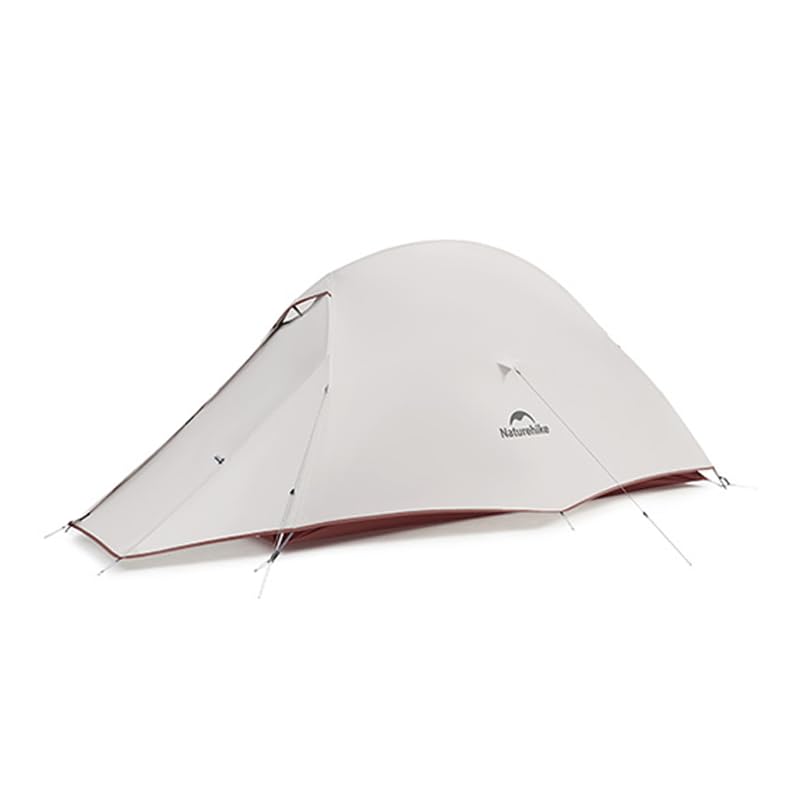 Naturehike 2024 Cloud up Pro Tent, Upgrade Ultralight Tents,1.23kg/2.7lbs,Double 1 Person Tent,for Cycle Camping,Backpacking,Hiking,Self-Standing, Construction,Easy Set up (Grey)