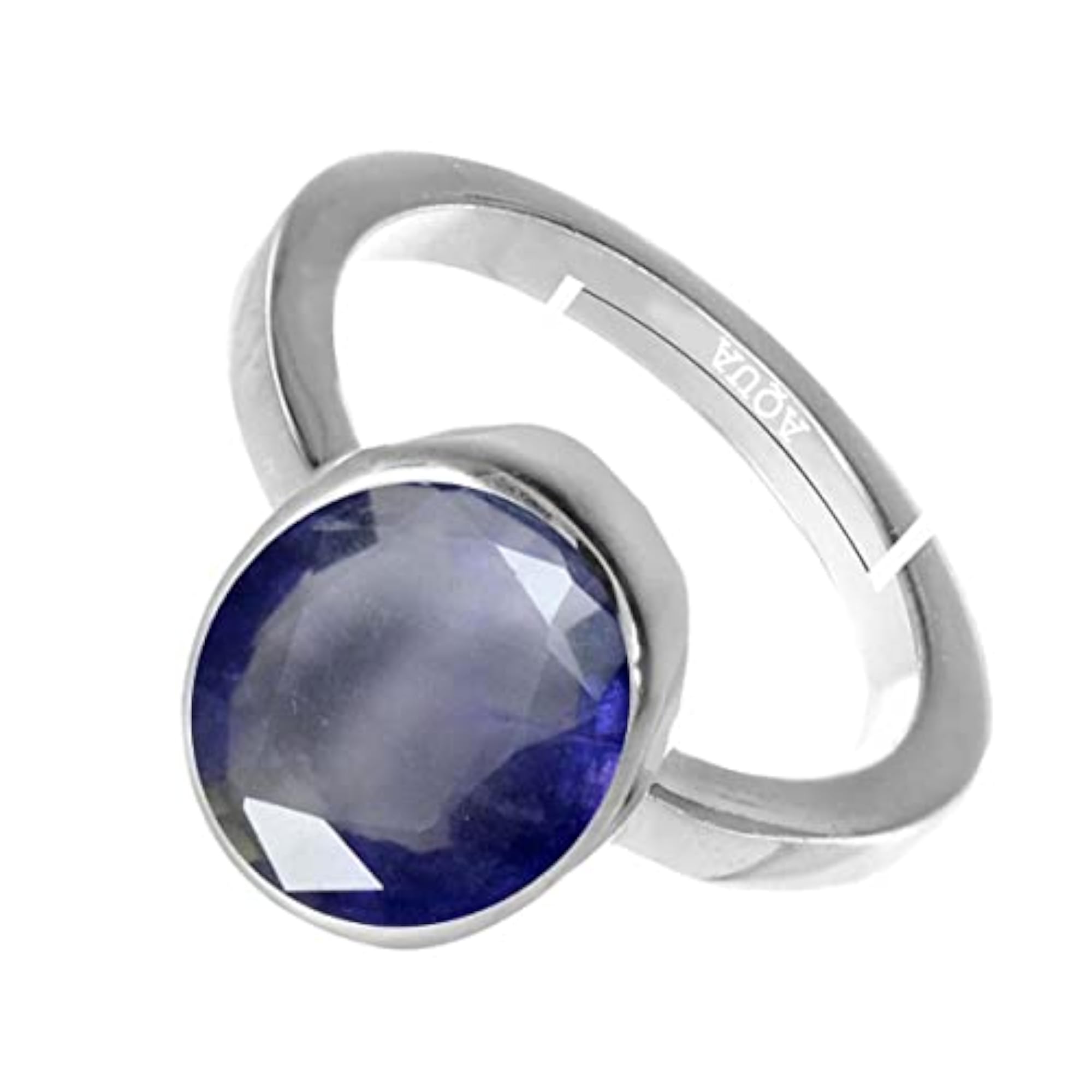 Women's Iolite 925 Sterling Silver Adjustable Ring, Astrological Gemstone