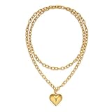 Design Raffinato: La nostra collana donna presenta un design elegante con un pendente a forma di cuore dorato, perfetto per aggiungere un tocco di classe e raffinatezza a qualsiasi outfit. La doppia catena dorata offre un look sofisticato e moderno, ideale per donne che amano distinguersi.