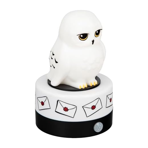 Paladone Hedwig - Protector de habitación y luz nocturna, con sensor de movimiento, lámpara LED oficial de Harry Potter y alarma de seguridad para dormitorios de niños, adolescentes, hogar, regalo