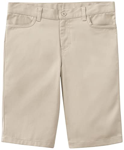 Classroom School Uniforms Girls' Big Plus Size Adj. Matchstick Narrow Leg Short, Khaki, 20h
